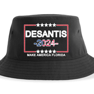Make America Florida DeSantis 2024 Vintage Sustainable Bucket Hat