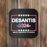 Make America Florida DeSantis 2024 Vintage Coaster