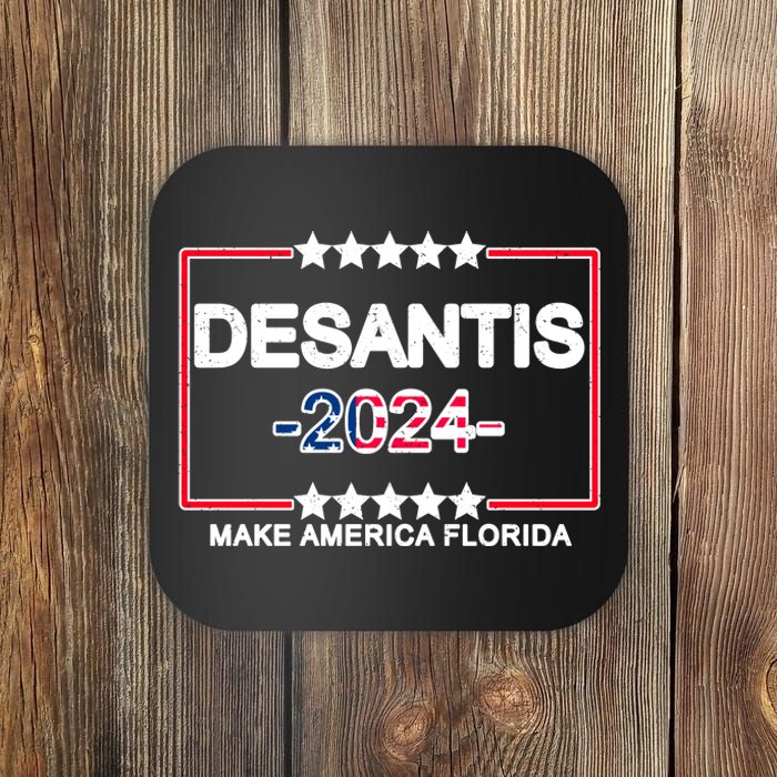 Make America Florida DeSantis 2024 Vintage Coaster