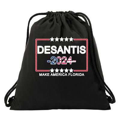 Make America Florida DeSantis 2024 Vintage Drawstring Bag