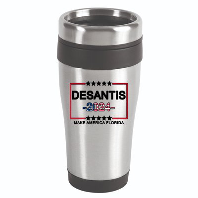 Make America Florida DeSantis 2024 Vintage 16oz Travel Tumbler