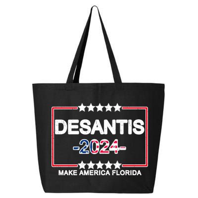 Make America Florida DeSantis 2024 Vintage 25L Jumbo Tote