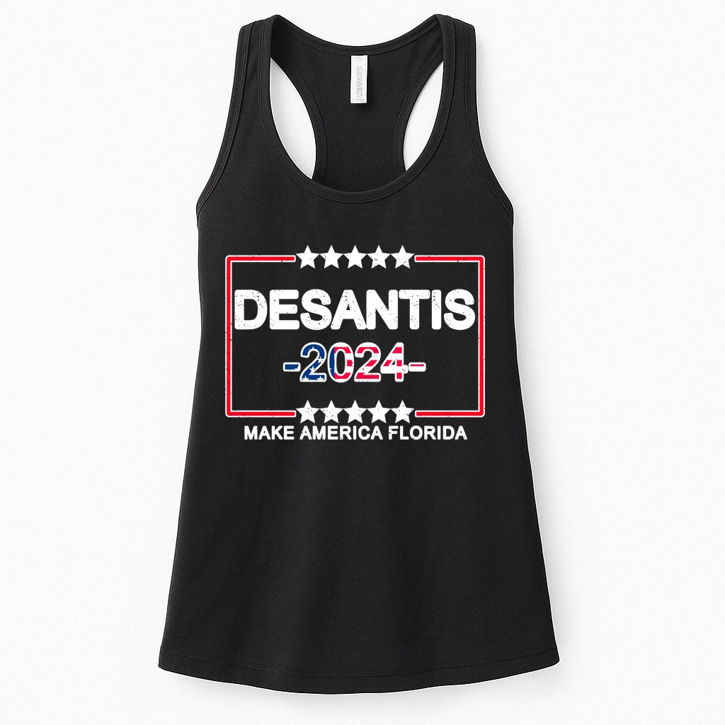 Make America Florida DeSantis 2024 Vintage Womens Tank Top