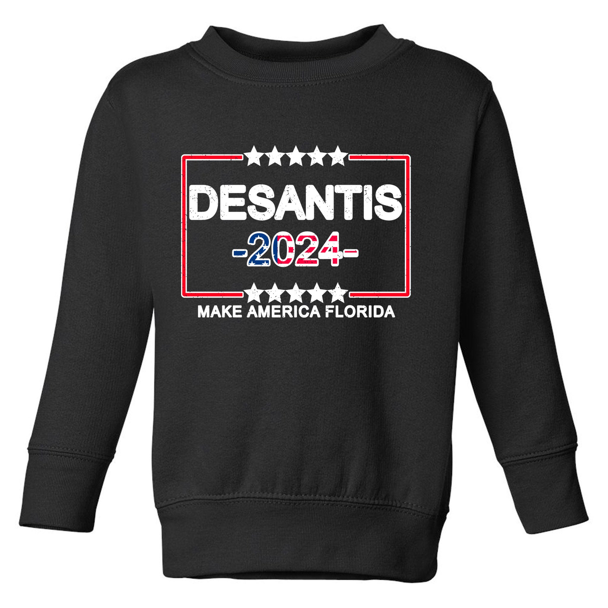 Make America Florida DeSantis 2024 Vintage Toddler Sweatshirt