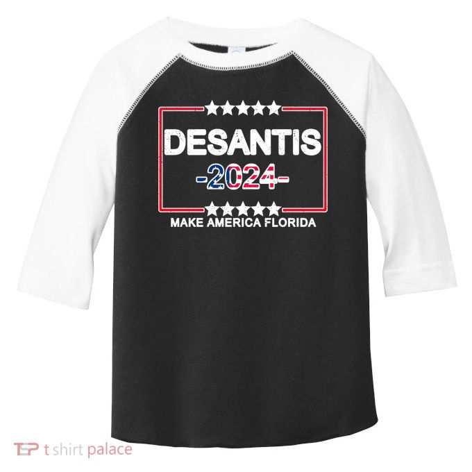 Make America Florida DeSantis 2024 Vintage Toddler Fine Jersey T-Shirt