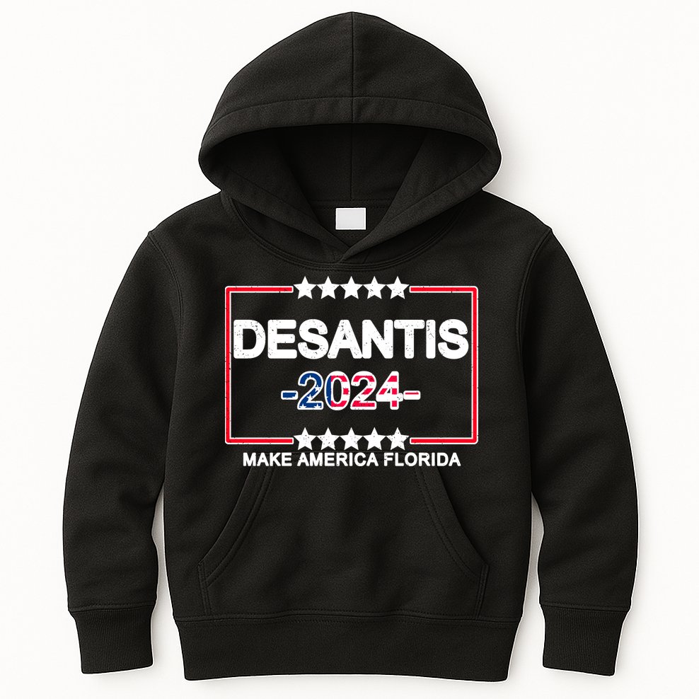 Make America Florida DeSantis 2024 Vintage Kids Hoodie
