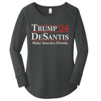 Make America Florida Trump DeSantis 2024 Women's Perfect Tri Tunic Long Sleeve Shirt