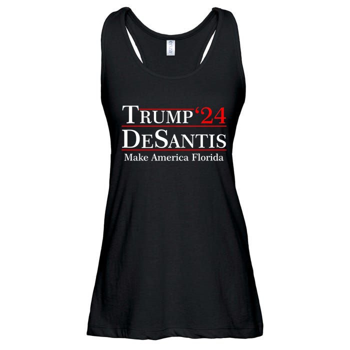 Make America Florida Trump DeSantis 2024 Ladies Essential Flowy Tank