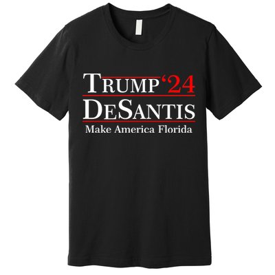Make America Florida Trump DeSantis 2024 Premium T-Shirt
