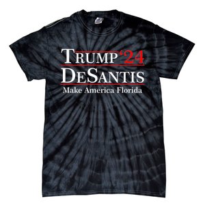 Make America Florida Trump DeSantis 2024 Tie-Dye T-Shirt