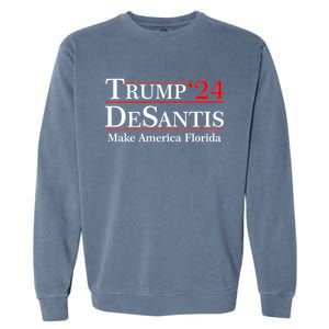 Make America Florida Trump DeSantis 2024 Garment-Dyed Sweatshirt