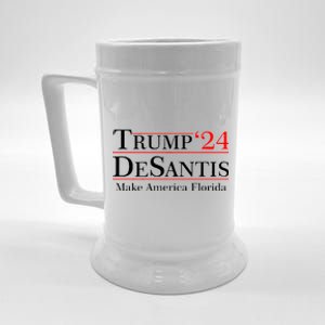 Make America Florida Trump DeSantis 2024 Beer Stein