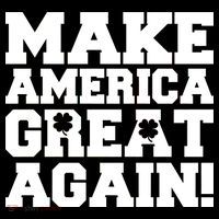 Make America Great Again! Donald Trump St. Patrick's Day Clover Shamrocks City Backpack