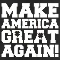 Make America Great Again! Donald Trump St. Patrick's Day Clover Shamrocks Adult Drive Performance Visor