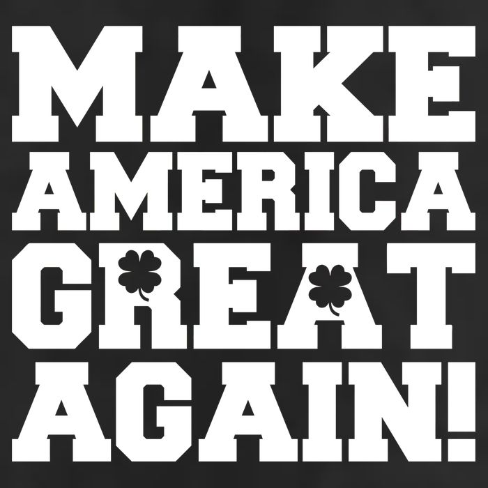 Make America Great Again! Donald Trump St. Patrick's Day Clover Shamrocks Adult Drive Performance Visor