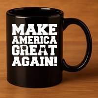 Make America Great Again! Donald Trump St. Patrick's Day Clover Shamrocks 11oz C Handle Ceramic Mug
