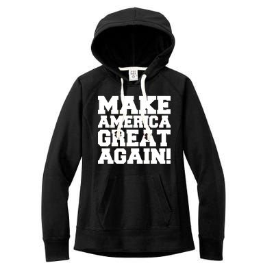 Make America Great Again! Donald Trump St. Patrick's Day Clover Shamrocks Women's Fleece Hoodie