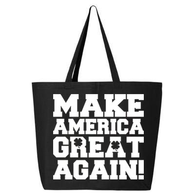 Make America Great Again! Donald Trump St. Patrick's Day Clover Shamrocks 25L Jumbo Tote