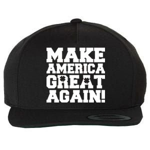 Make America Great Again! Donald Trump St. Patrick's Day Clover Shamrocks Wool Snapback Cap