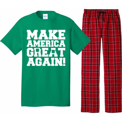 Make America Great Again! Donald Trump St. Patrick's Day Clover Shamrocks Pajama Set