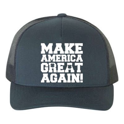 Make America Great Again! Donald Trump St. Patrick's Day Clover Shamrocks Yupoong Adult 5-Panel Trucker Hat