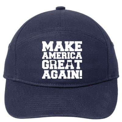 Make America Great Again! Donald Trump St. Patrick's Day Clover Shamrocks 7-Panel Snapback Hat