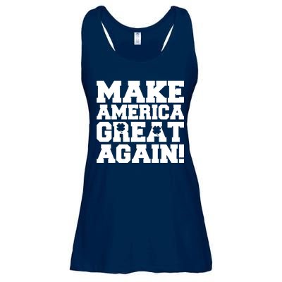 Make America Great Again! Donald Trump St. Patrick's Day Clover Shamrocks Ladies Essential Flowy Tank