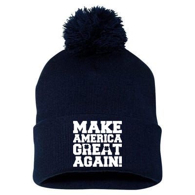 Make America Great Again! Donald Trump St. Patrick's Day Clover Shamrocks Pom Pom 12in Knit Beanie