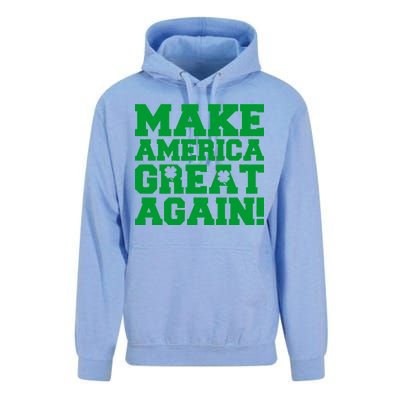 Make America Great Again! Donald Trump St. Patrick's Day Clover Shamrocks Unisex Surf Hoodie