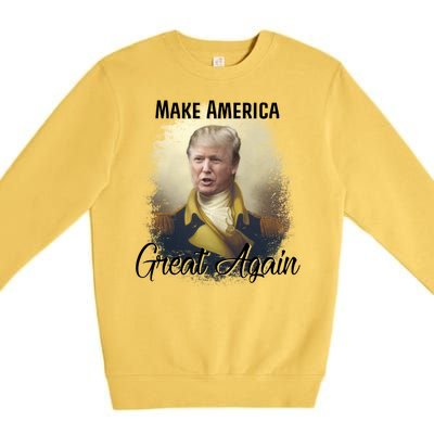 Make America Great Again Historic Trump Premium Crewneck Sweatshirt