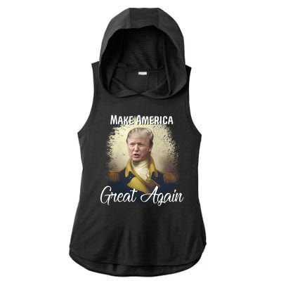 Make America Great Again Historic Trump Ladies PosiCharge Tri-Blend Wicking Draft Hoodie Tank