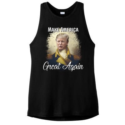 Make America Great Again Historic Trump Ladies PosiCharge Tri-Blend Wicking Tank