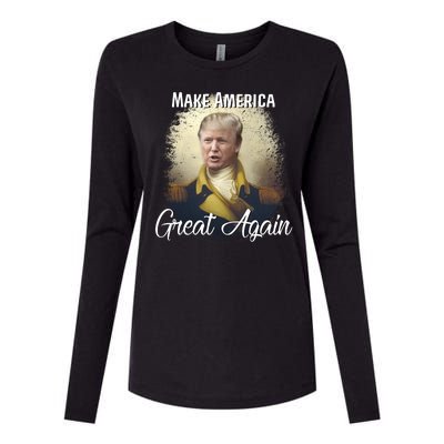 Make America Great Again Historic Trump Womens Cotton Relaxed Long Sleeve T-Shirt