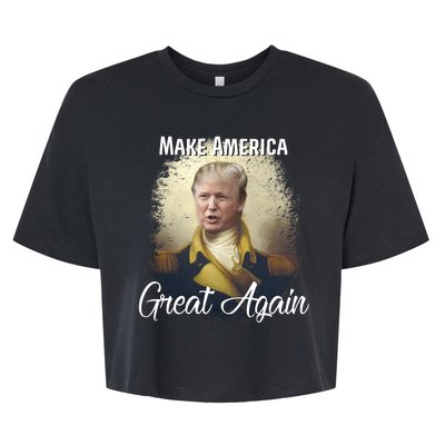 Make America Great Again Historic Trump Bella+Canvas Jersey Crop Tee