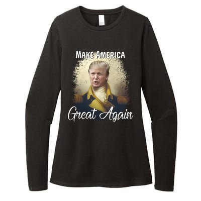 Make America Great Again Historic Trump Womens CVC Long Sleeve Shirt