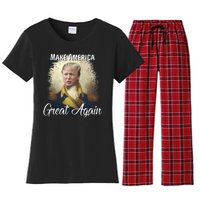 Make America Great Again Historic Trump Women's Flannel Pajama Set