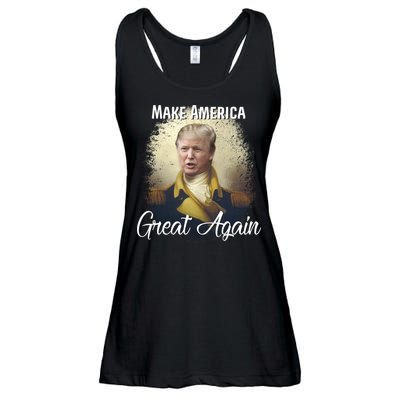 Make America Great Again Historic Trump Ladies Essential Flowy Tank