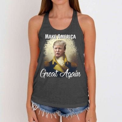 Make America Great Again Historic Trump Women's Knotted Racerback Tank