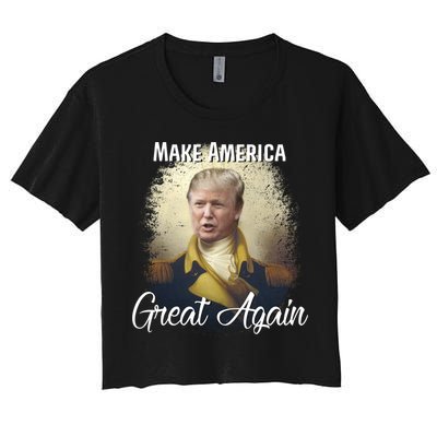 Make America Great Again Historic Trump Women's Crop Top Tee