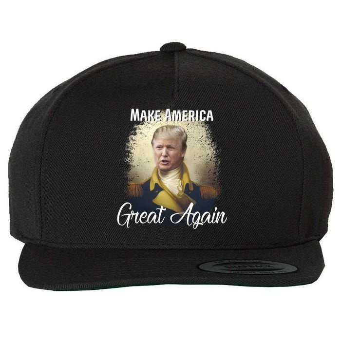 Make America Great Again Historic Trump Wool Snapback Cap