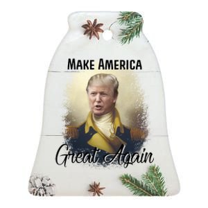 Make America Great Again Historic Trump Ceramic Bell Ornament