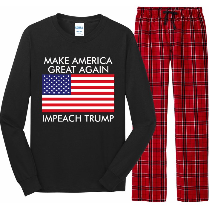 Make America Great Again Impeach Trump Anti Trump Long Sleeve Pajama Set