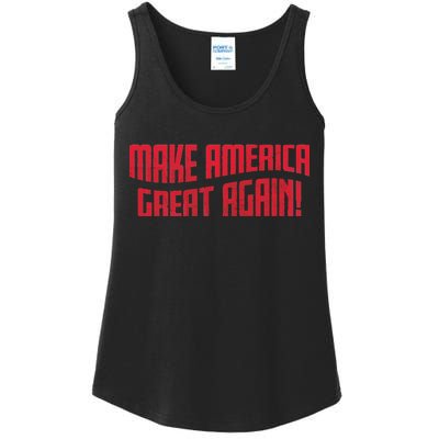 Make America Great Again Simple Logo Ladies Essential Tank