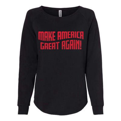 Make America Great Again Simple Logo Womens California Wash Sweatshirt