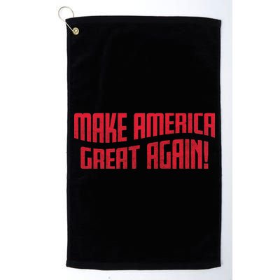 Make America Great Again Simple Logo Platinum Collection Golf Towel