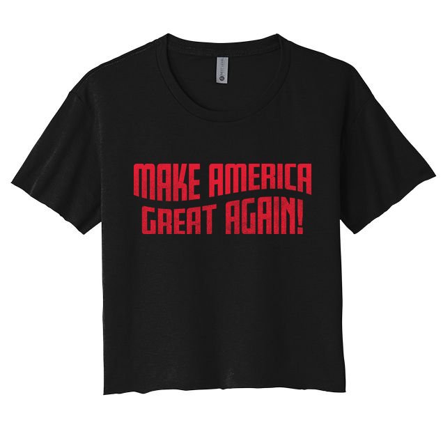 Make America Great Again Simple Logo Crop Top