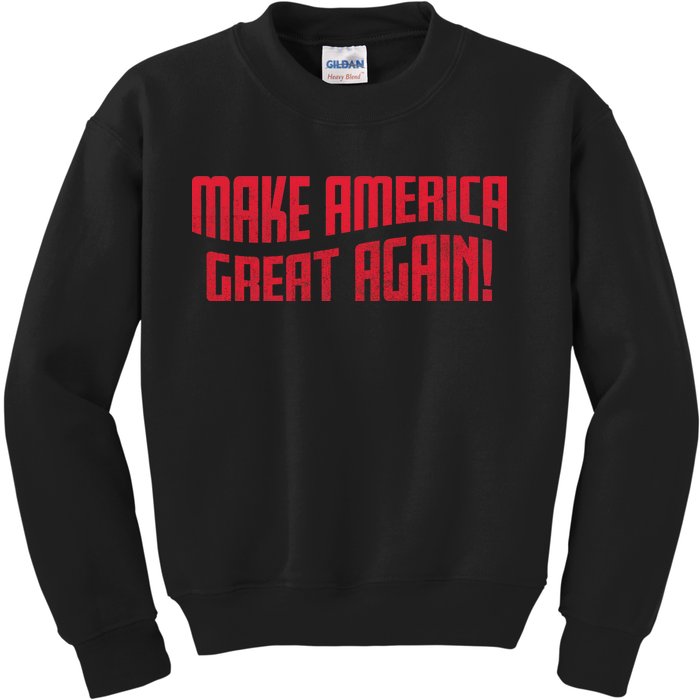 Make America Great Again Simple Logo Kids Sweatshirt