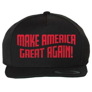 Make America Great Again Simple Logo Wool Snapback Cap