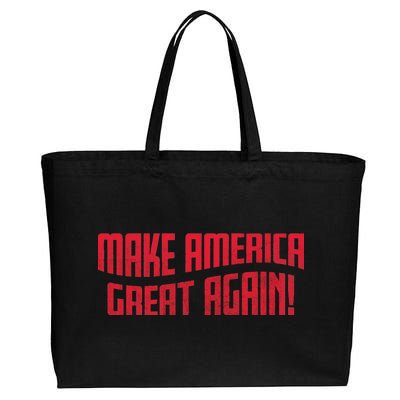 Make America Great Again Simple Logo Cotton Canvas Jumbo Tote