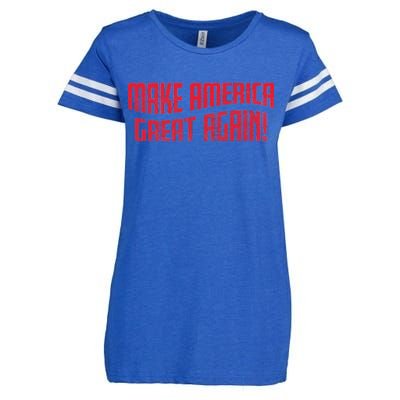 Make America Great Again Simple Logo Enza Ladies Jersey Football T-Shirt